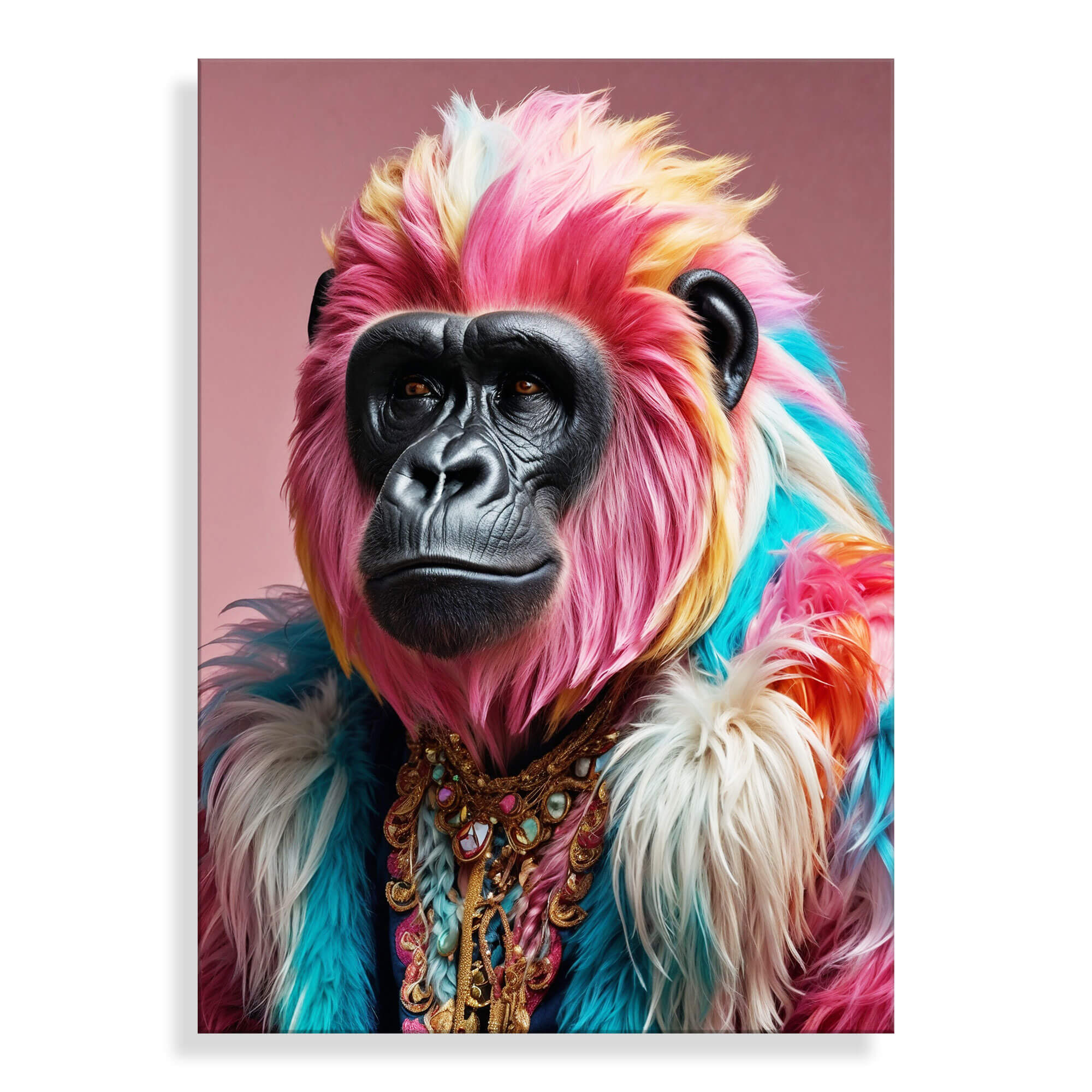 ADM – Acrylglasdruck „Gorilla Peace & Joy Parade“