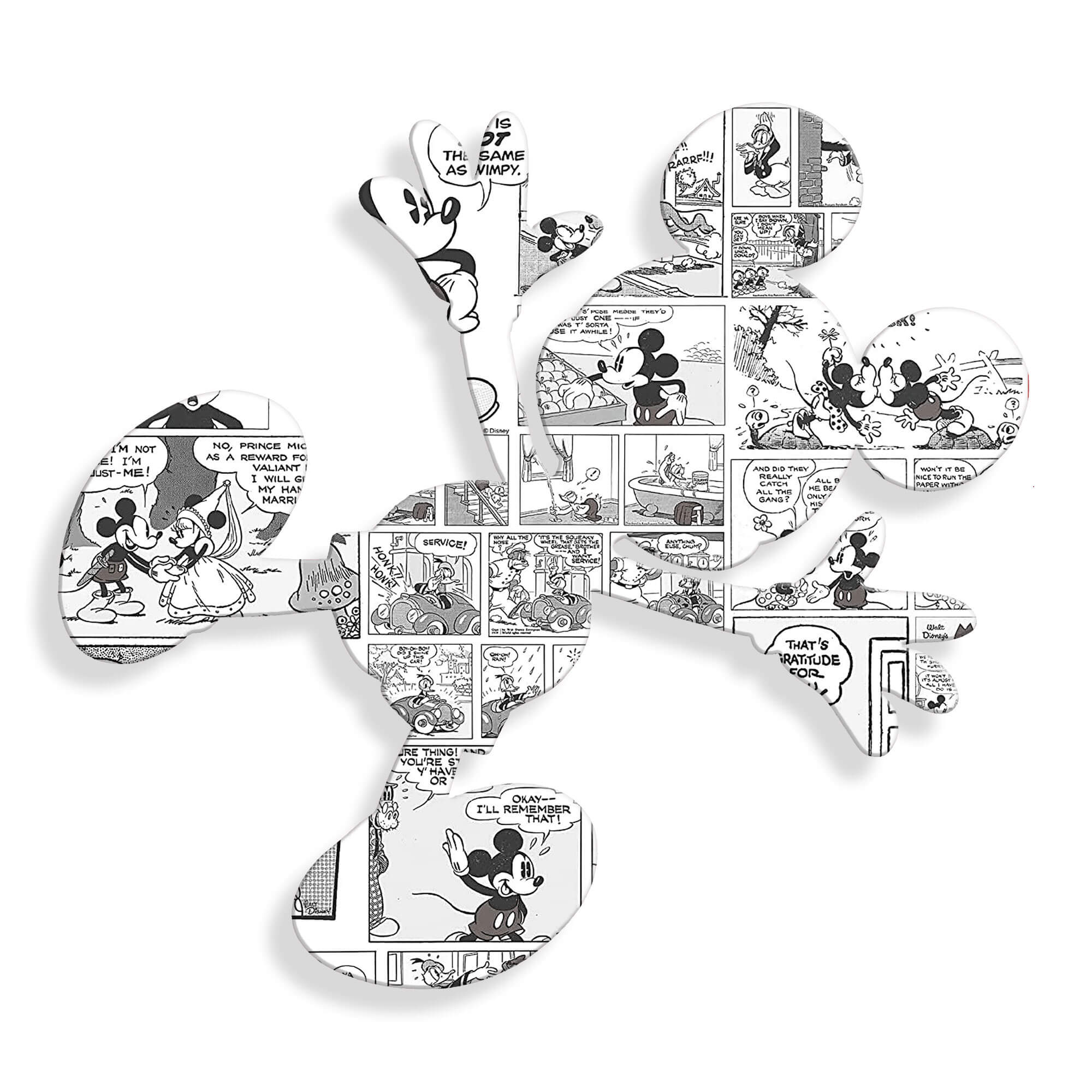 ADM – Acrylglasdruck in Form von „Splat on Comics“