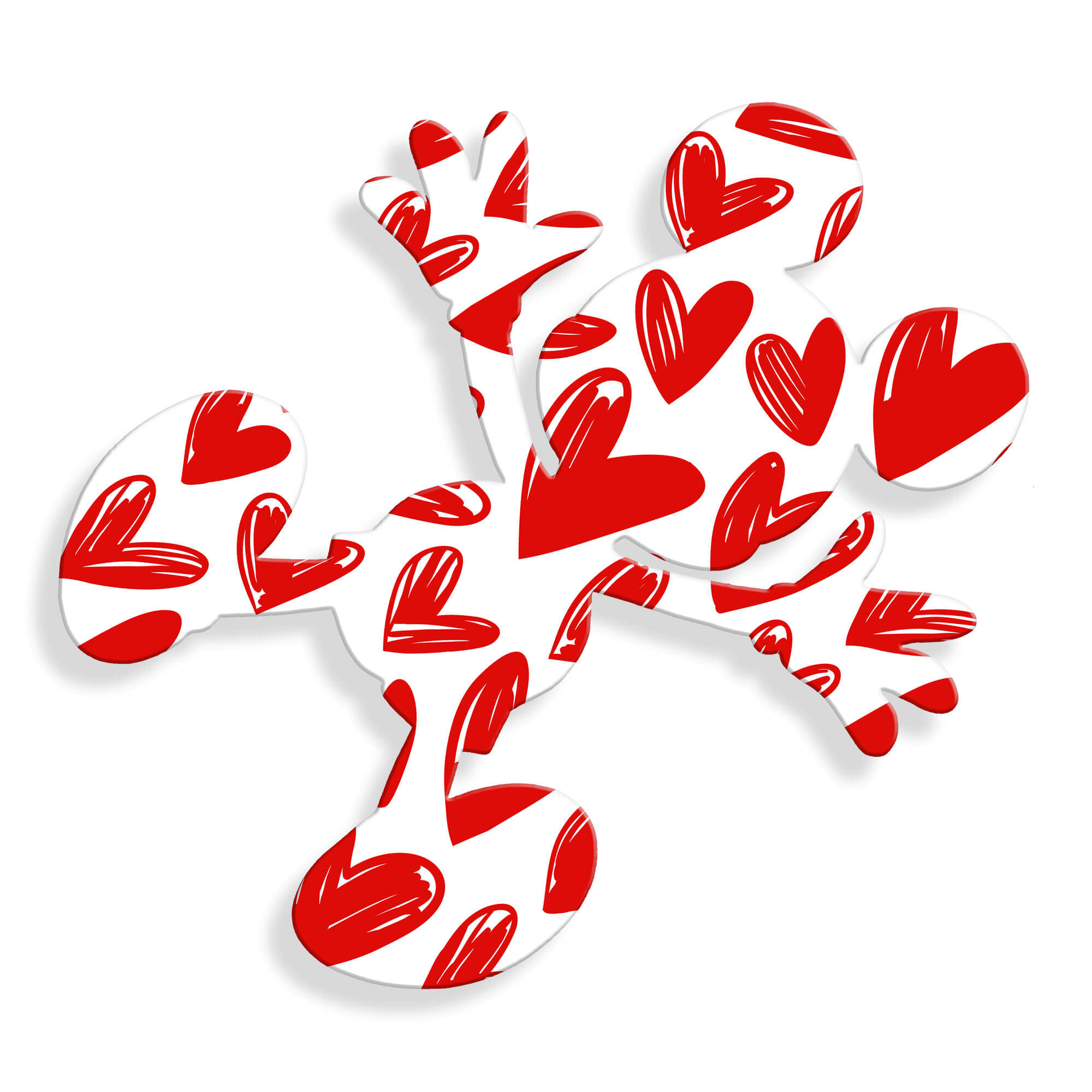 ADM - Acryldruck „Splat on Hearts“