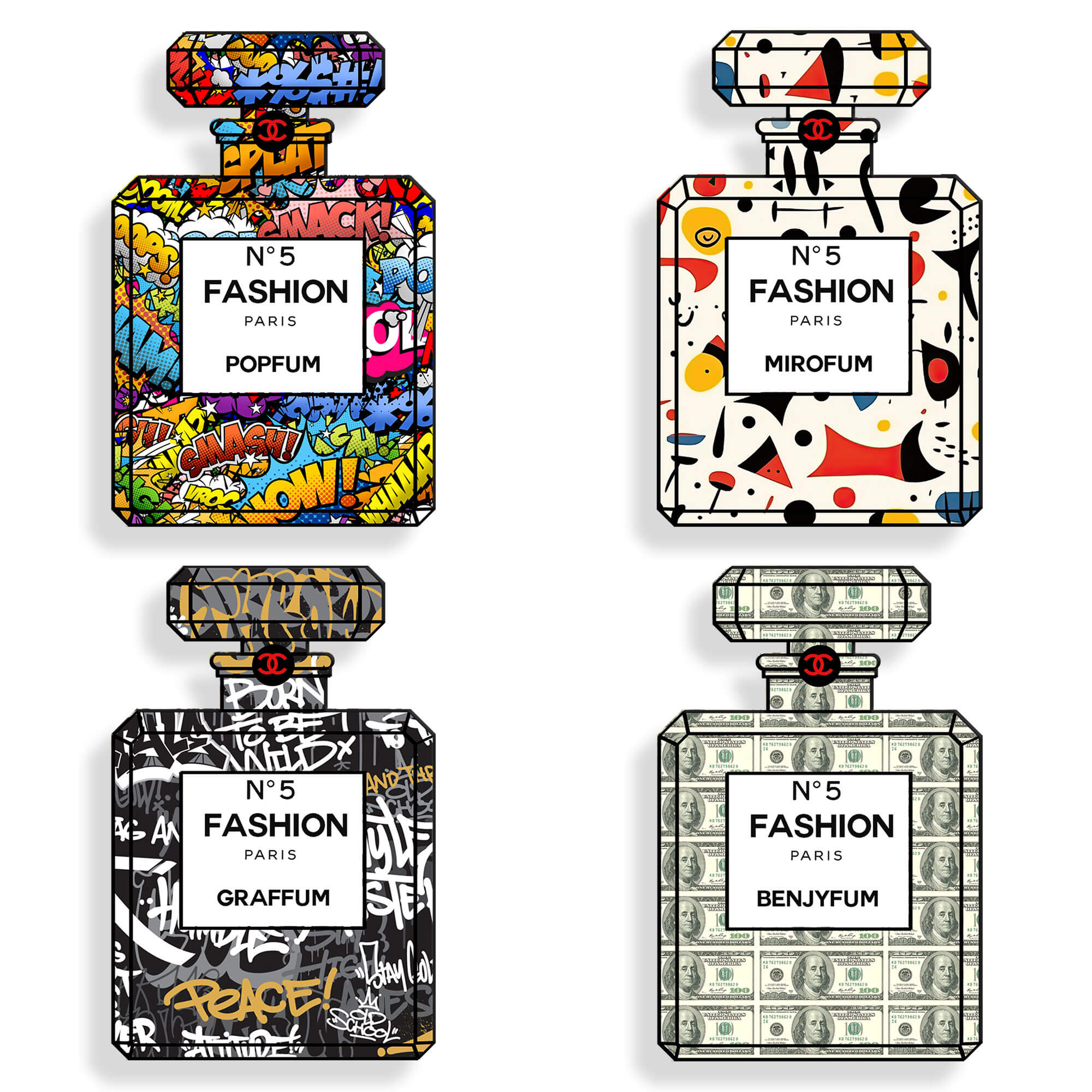 ADM – Acryldruck „Parfümflaschen-Set“