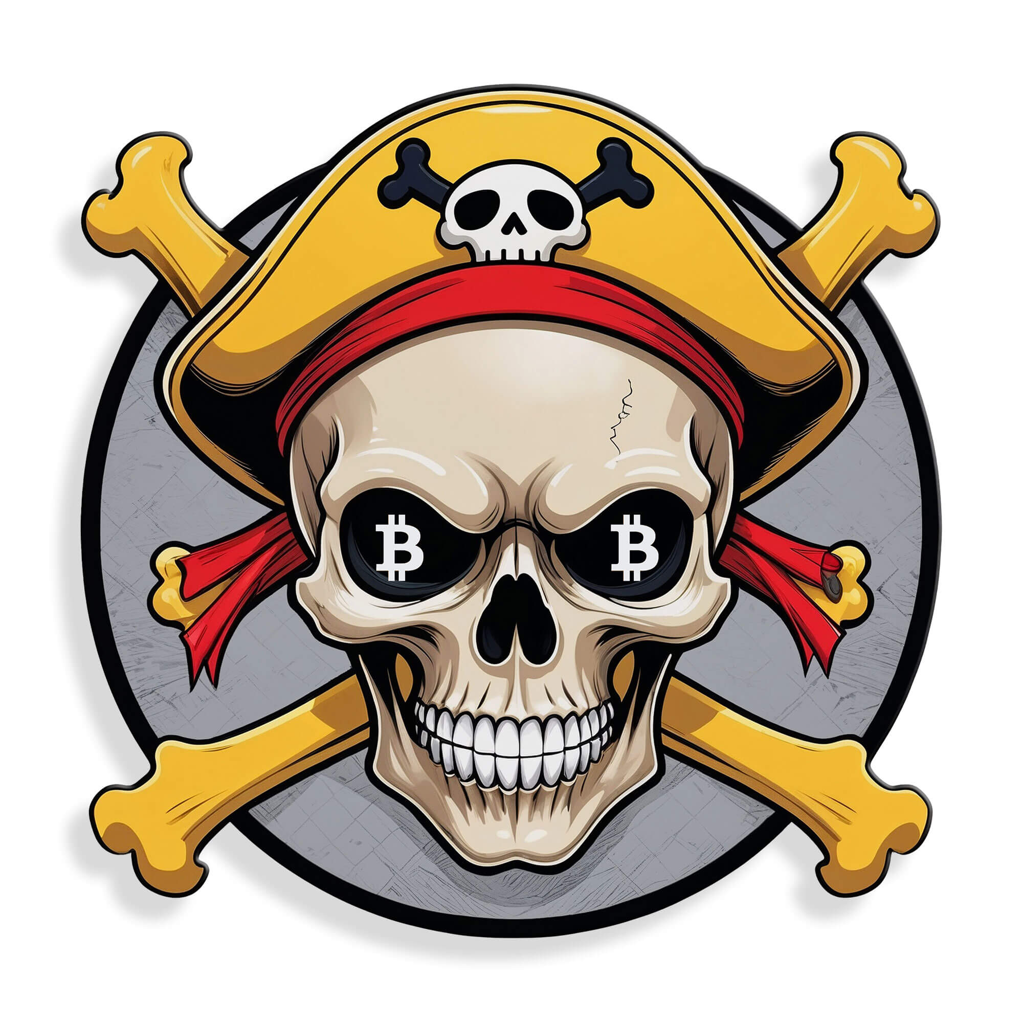 ADM – Acryldruck „Piratensymbol“