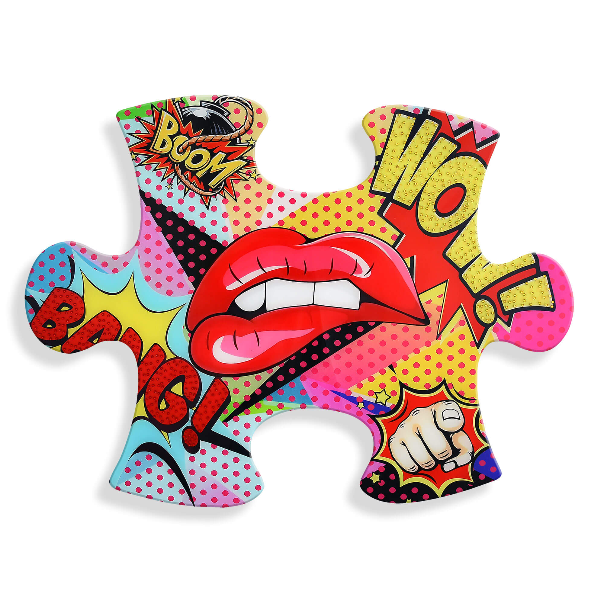 ADM - Acryldruck „Puzzle Mouth“