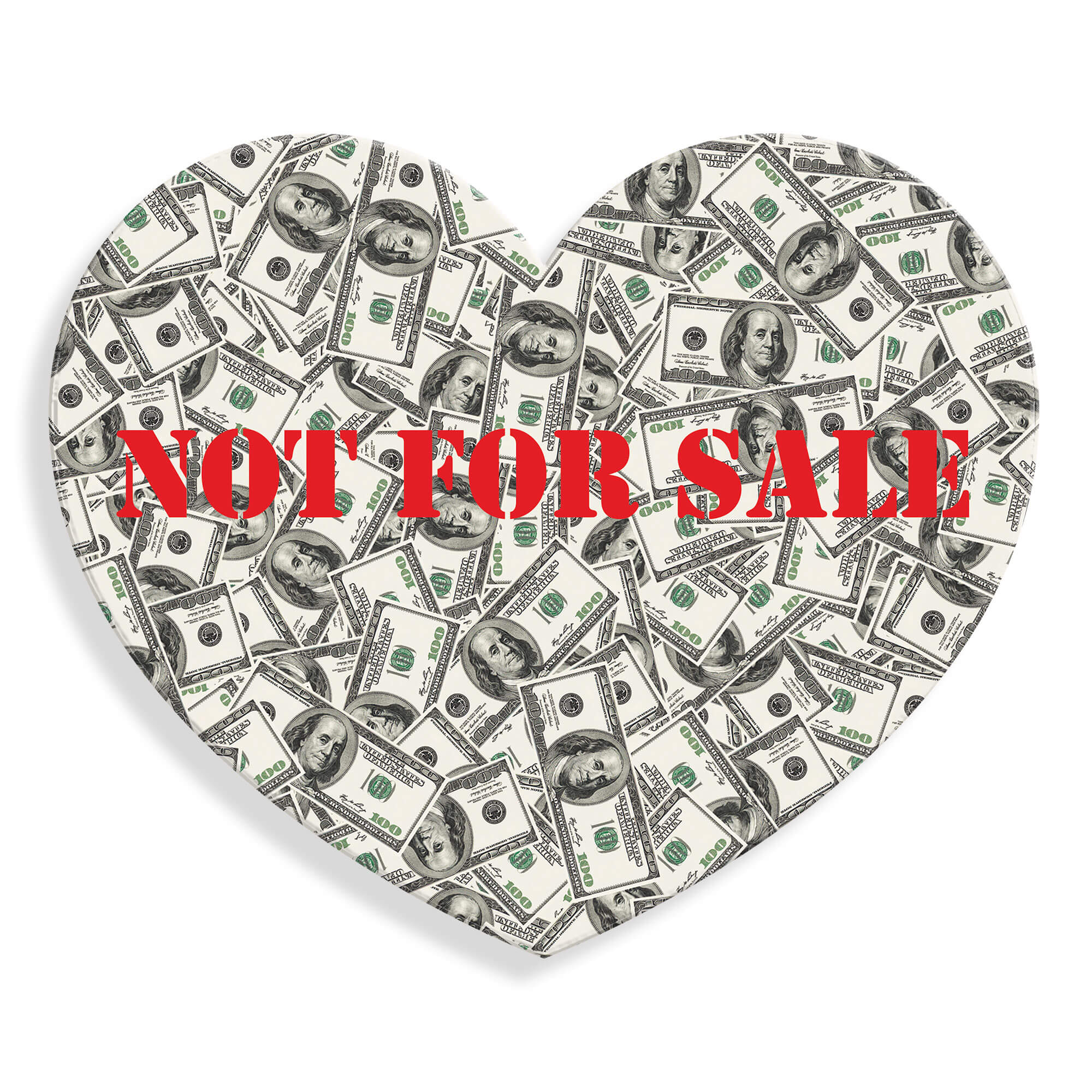 ADM – Acrylglasdruck „Herz nicht zu verkaufen“