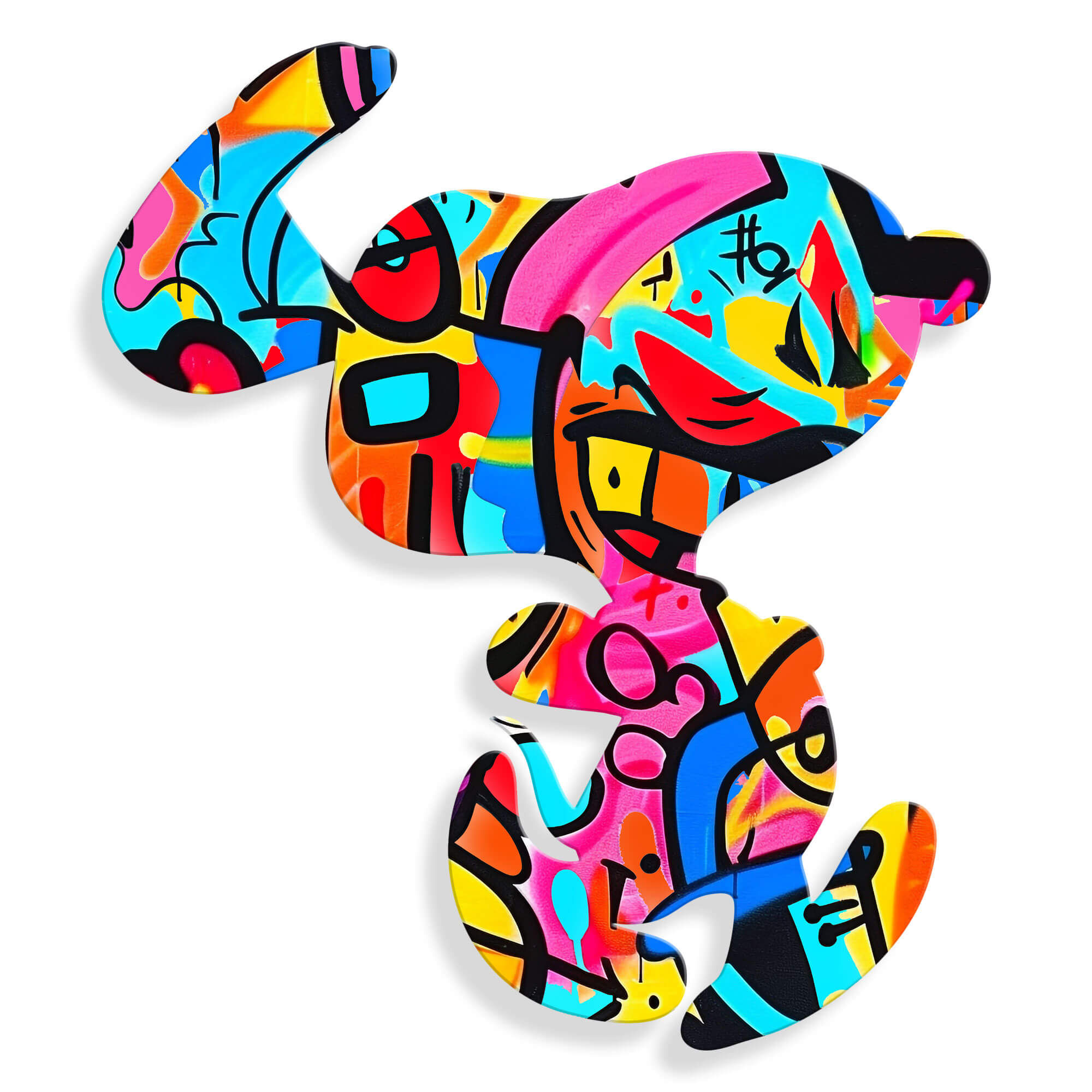 ADM - Acryldruck „Happy Dog Graffiti 2“