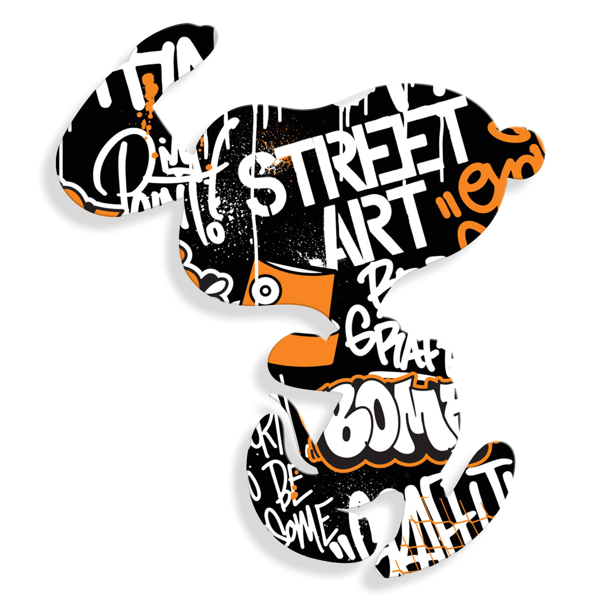 ADM - Acryldruck „Happy Dog Graffiti 3“