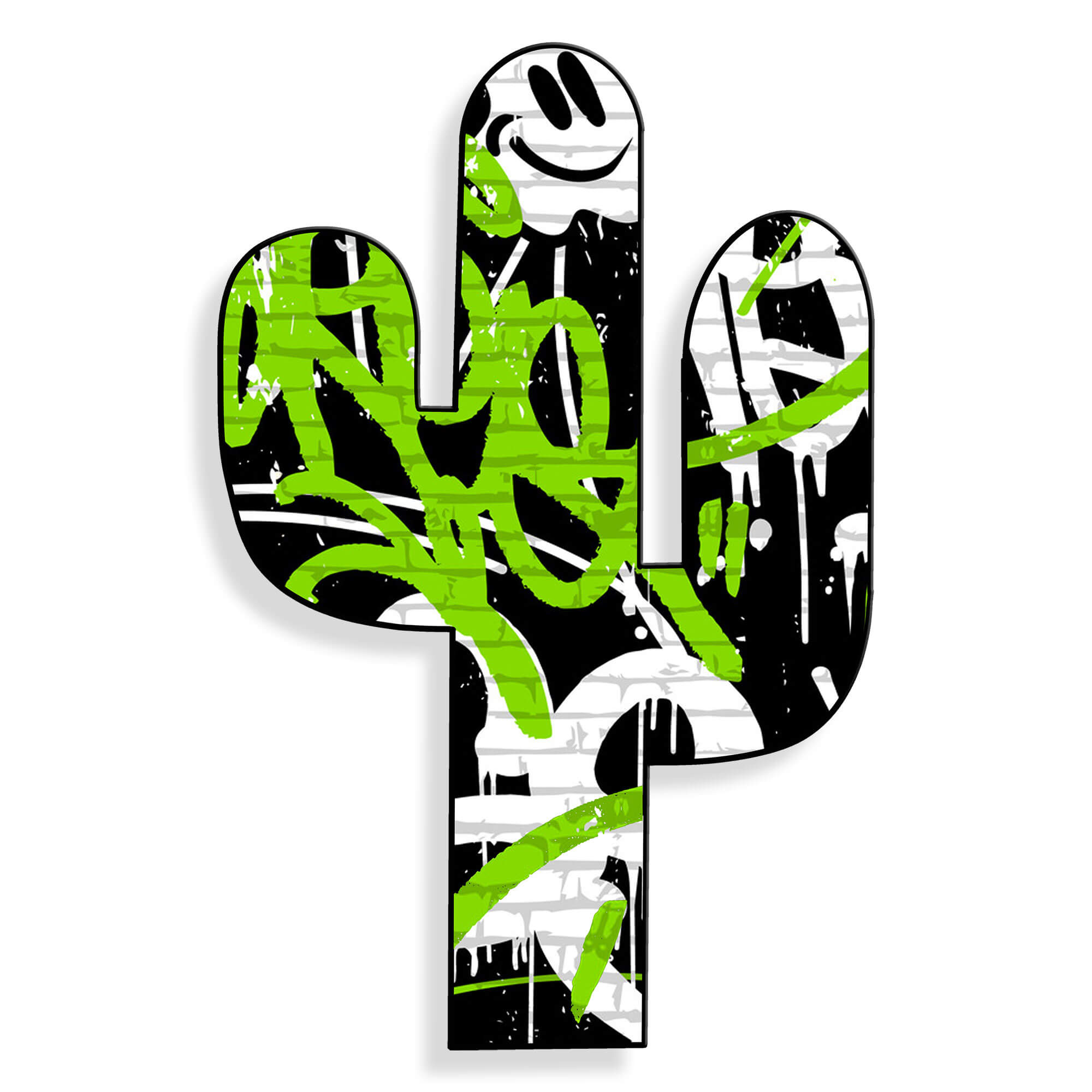 ADM - Acryldruck 'Kaktus-Graffiti 1'