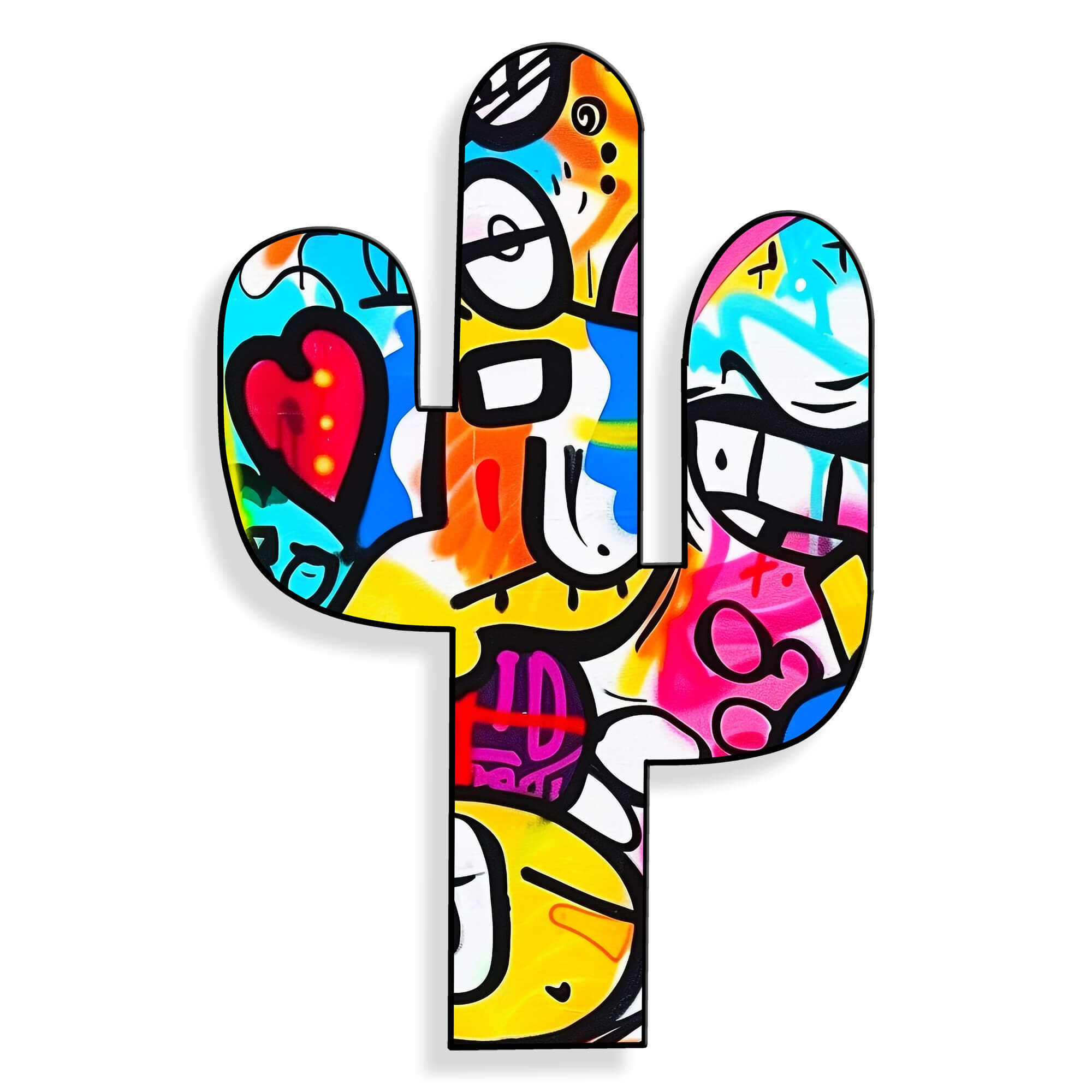 ADM - Acryldruck „Kaktus-Graffiti 2“