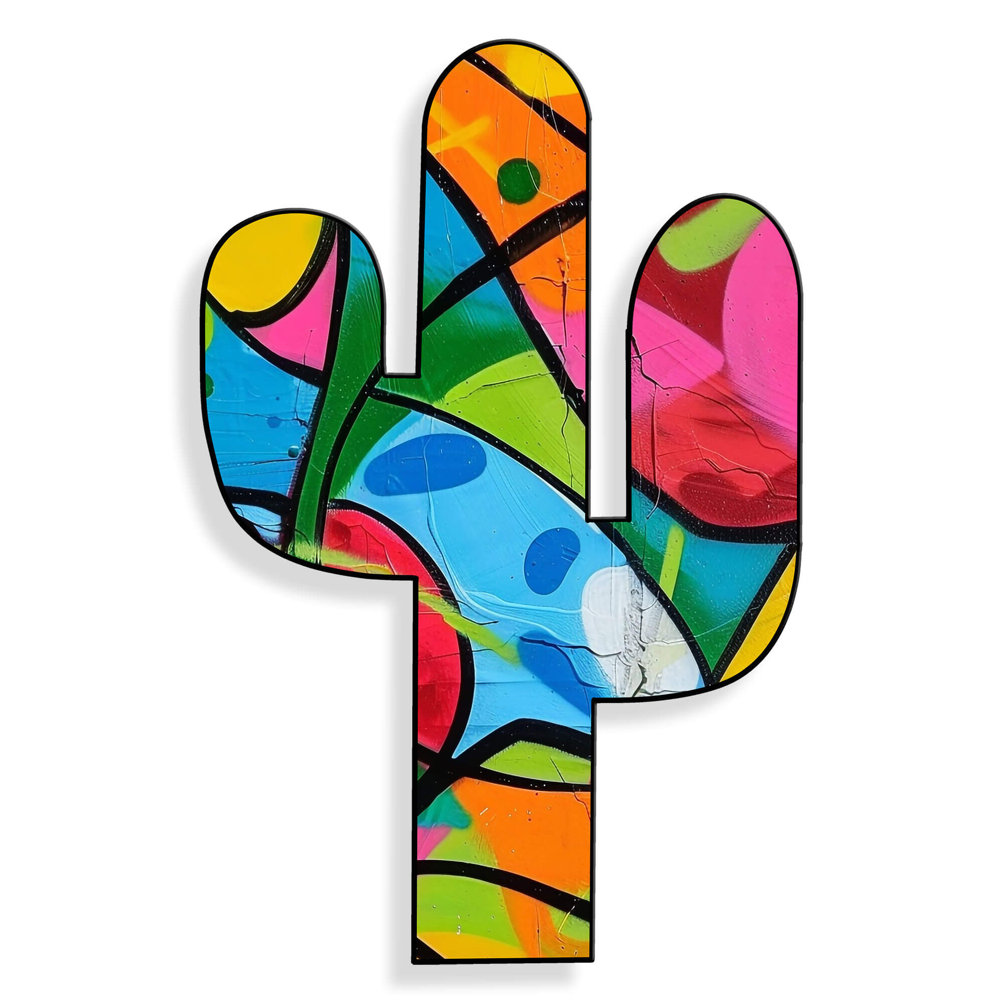 ADM - Acryl-Druck „Kaktus-Graffiti 3“