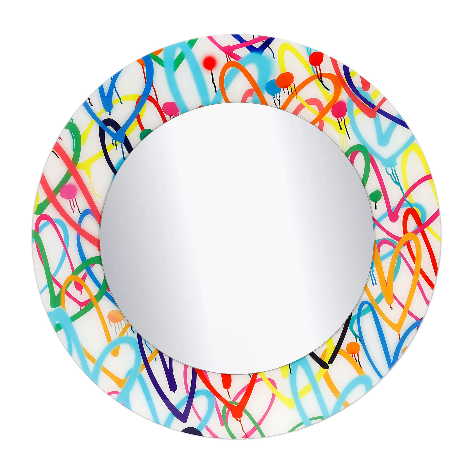 ADM – Moderner Design-Spiegel „Bunte Herzen“