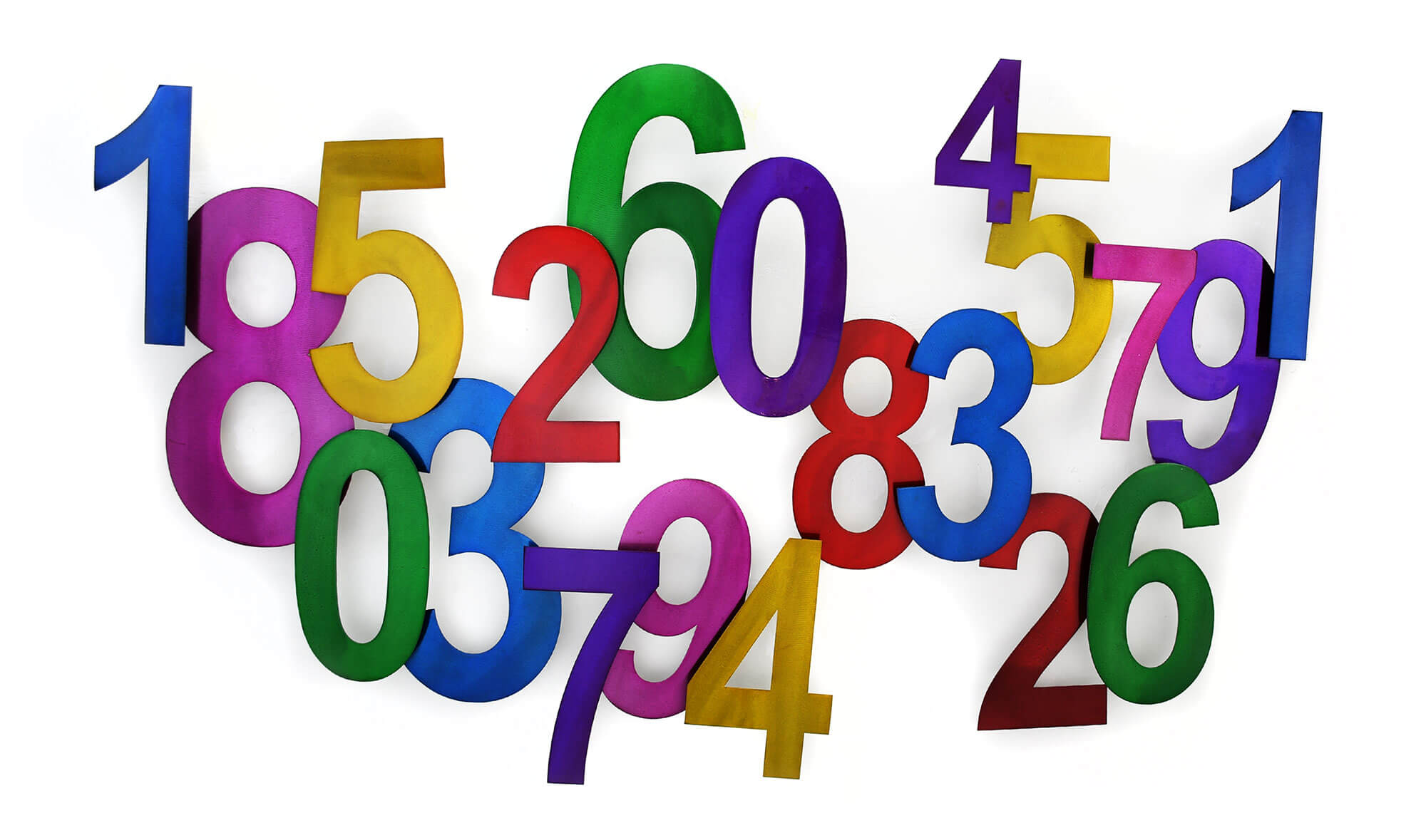 ADM - Peinture sur métal « Nombres »