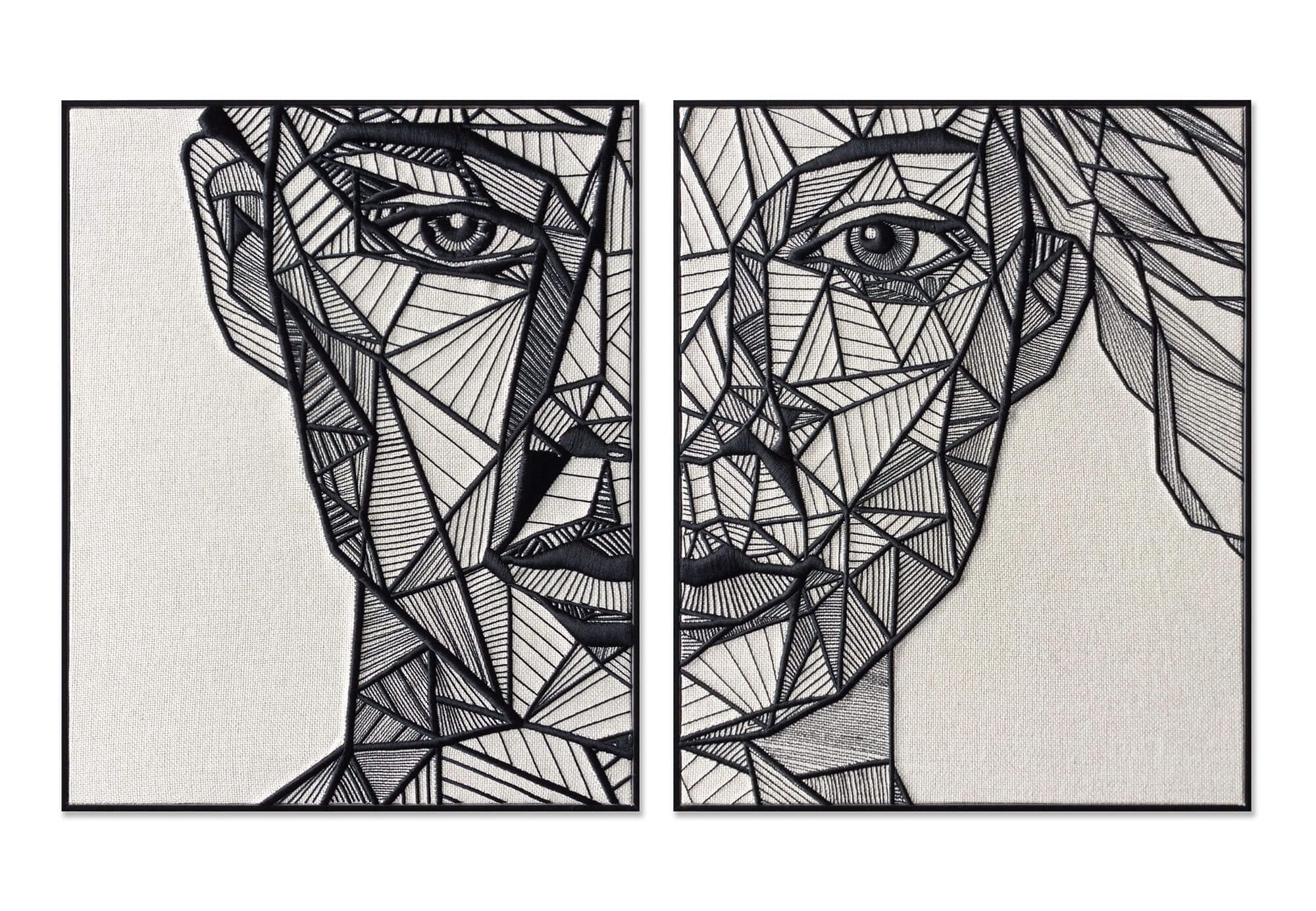 ADM - Pintura 'Caras geométricas'