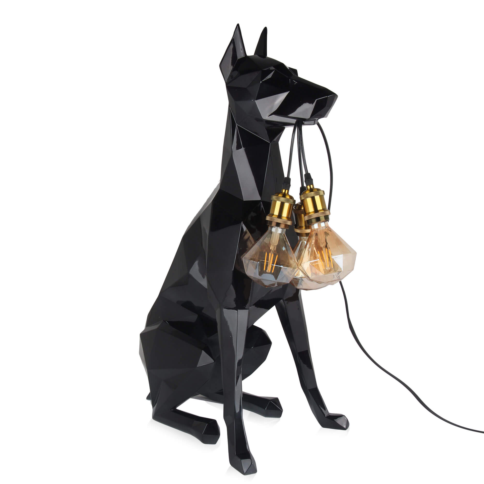 ADM - 'Faceted Doberman' Lamp