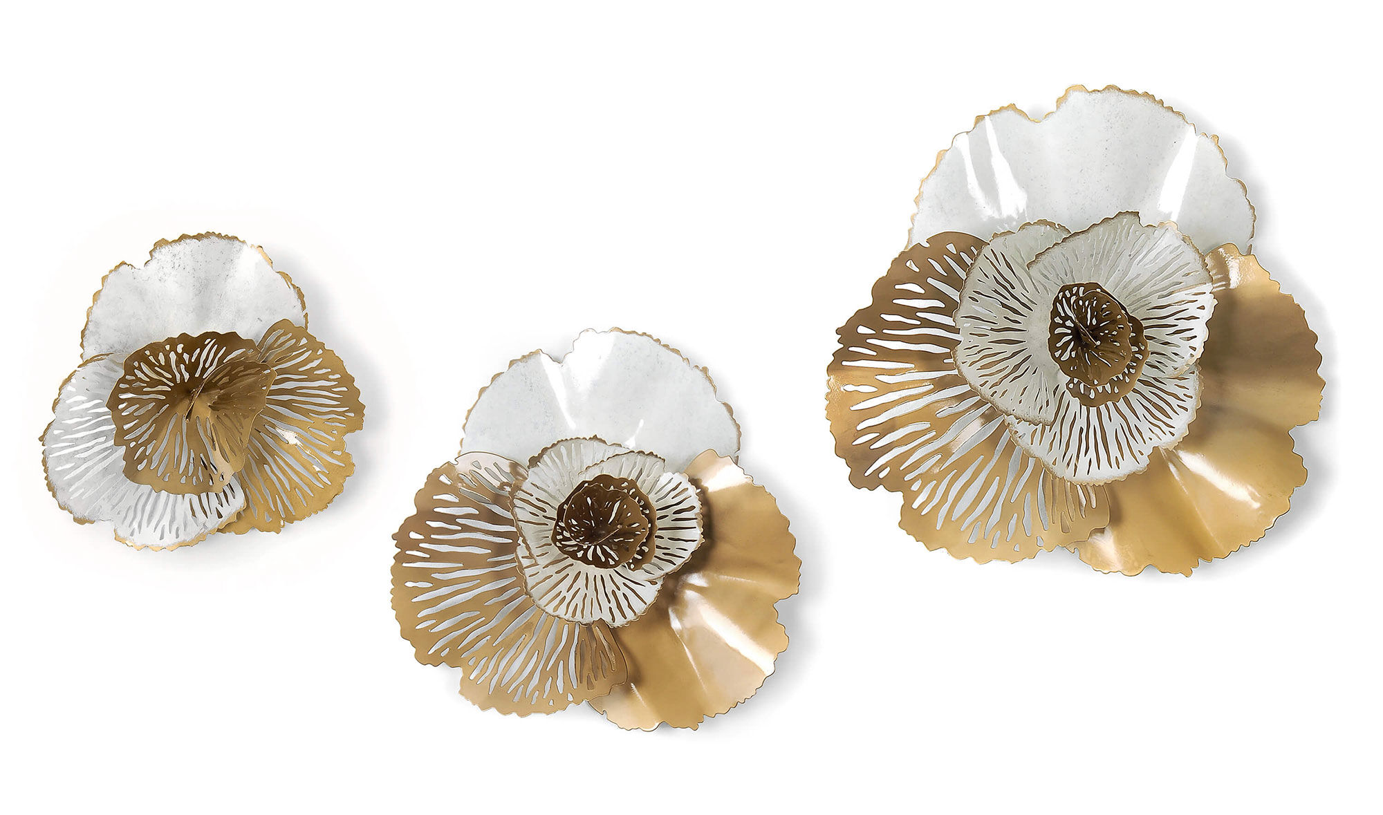 Peinture sur métal ADM - « Fleurs perforées »