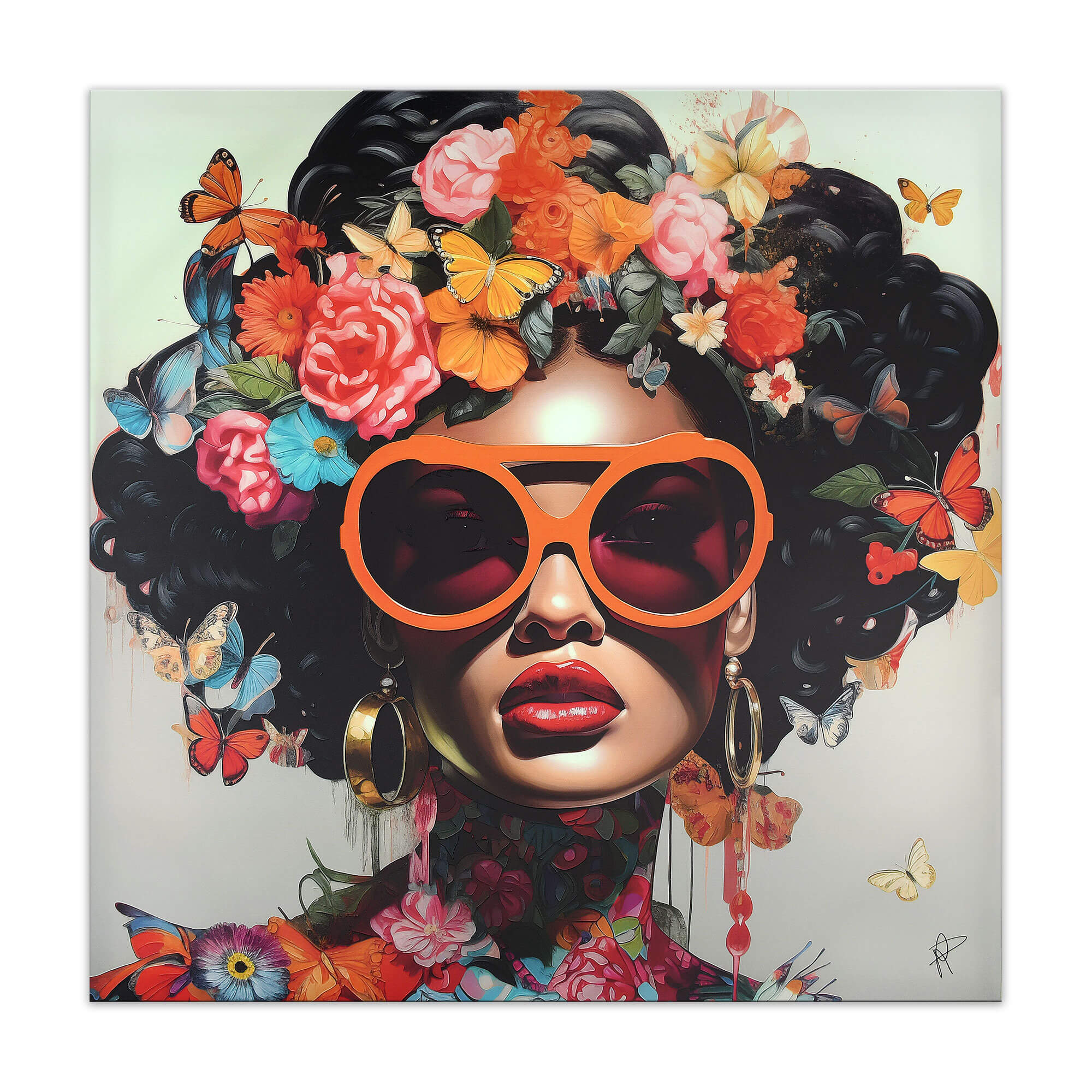 ADM - Impression « Fleurs et Papillons »