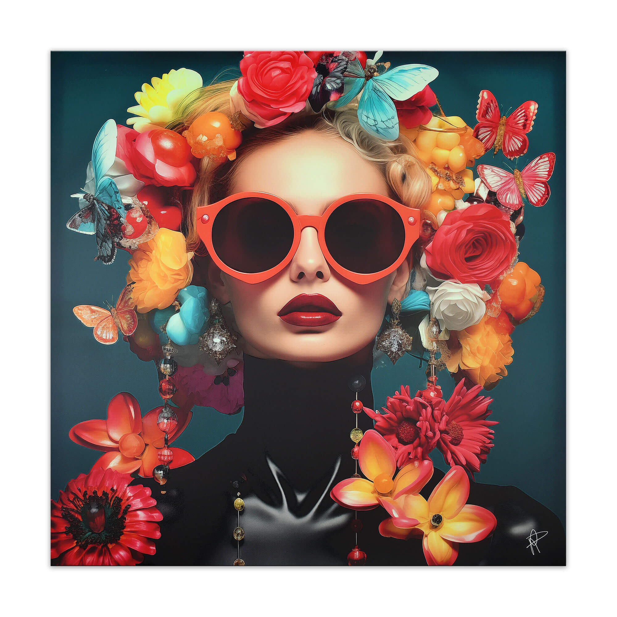 ADM - Impression « Fleurs et Papillons 2 »