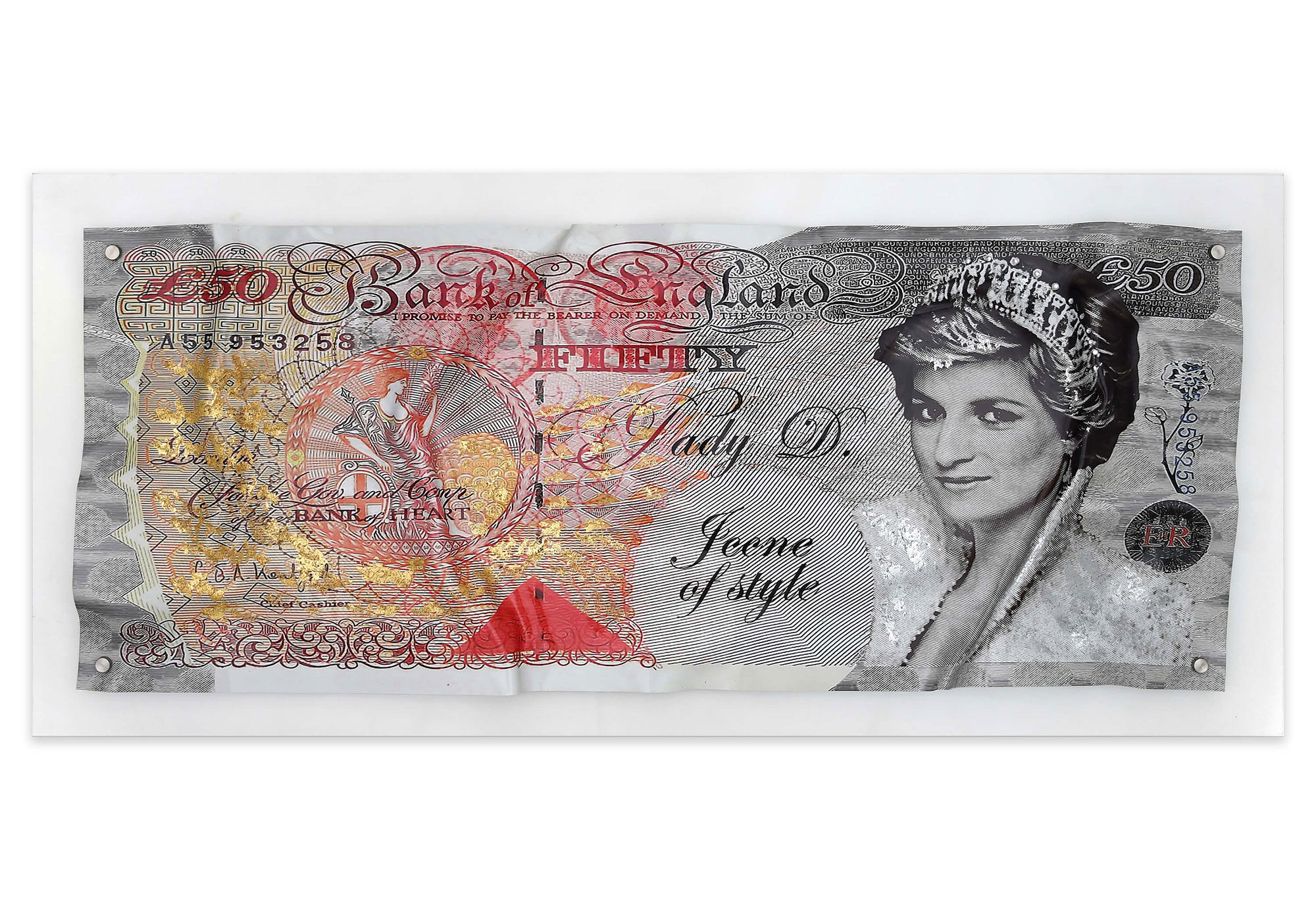 ADM - Impresión acrílica '50 Pounds Diana Spencer'