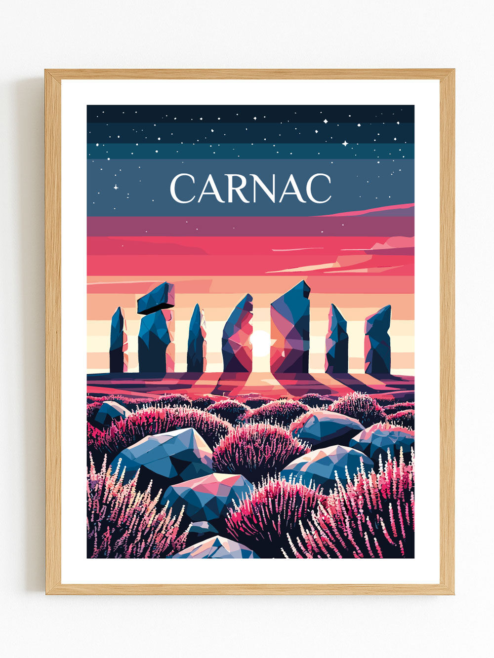 Carnac Alignments poster (30 x 40 cm)