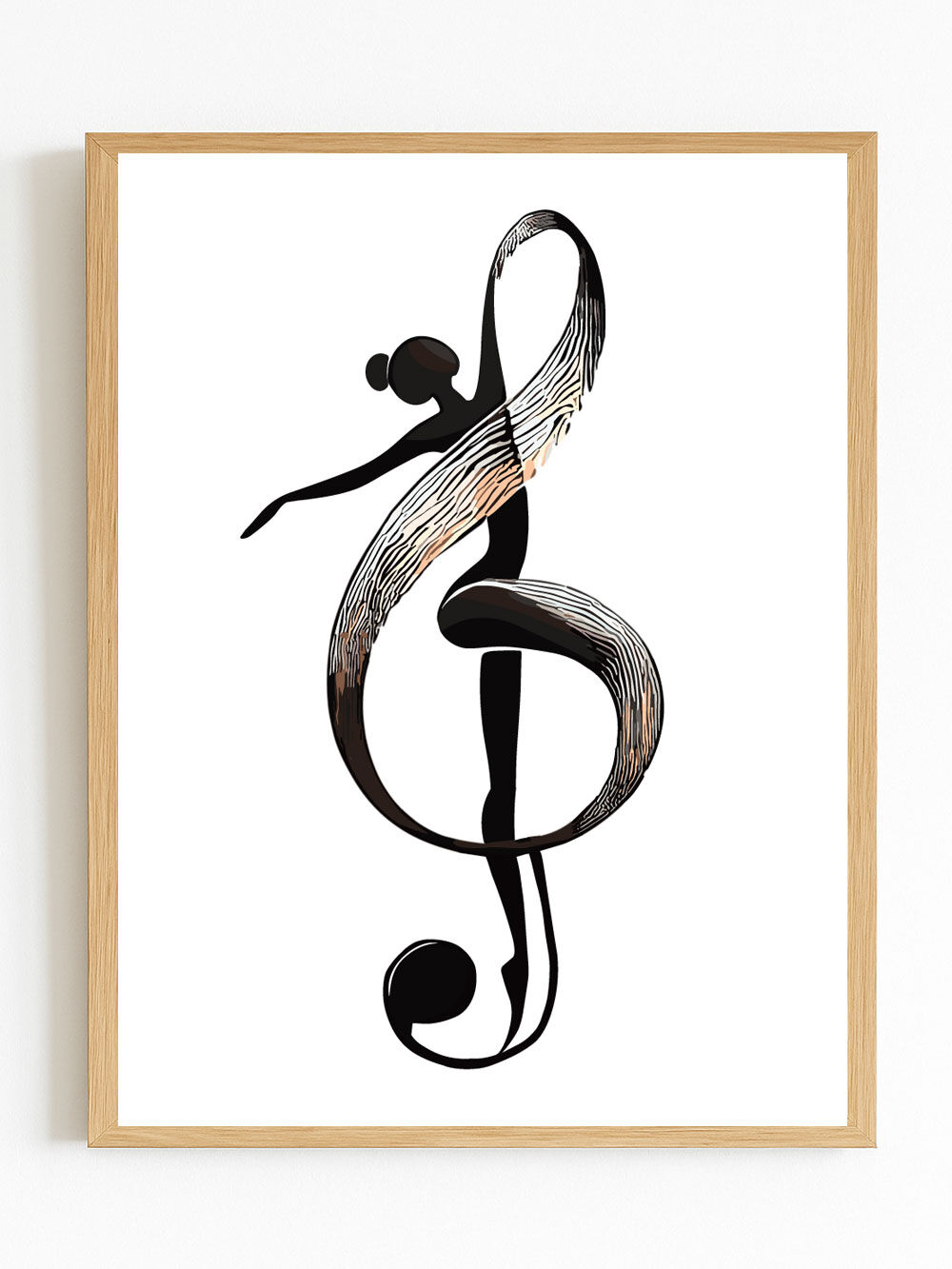 Dancer Poster in Treble Clef (30 x 40 cm)