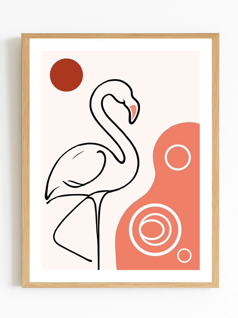 Modern Flamingo Poster (30 x 40 cm)