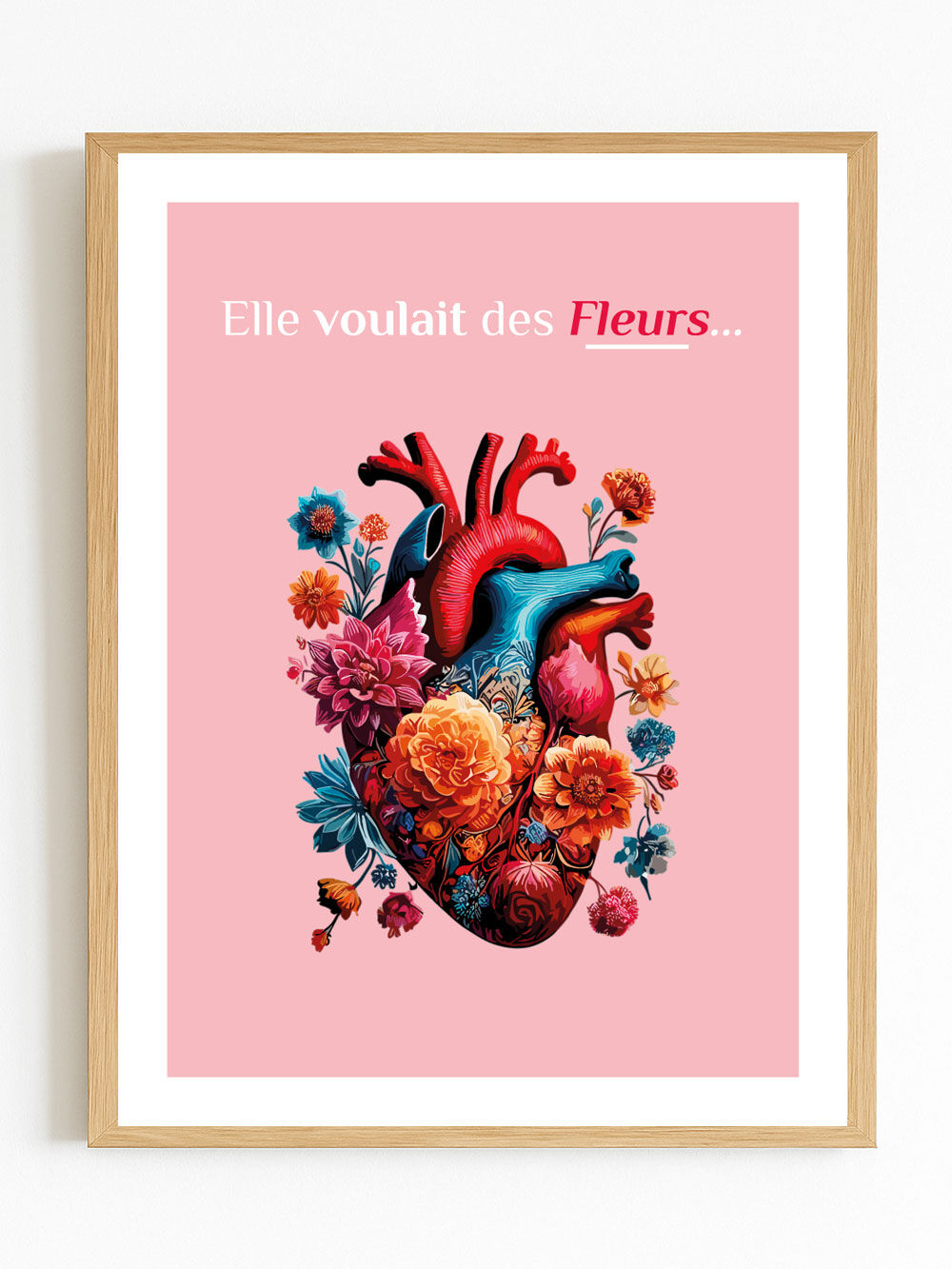 Heart of Flowers Poster (30 x 40 cm)