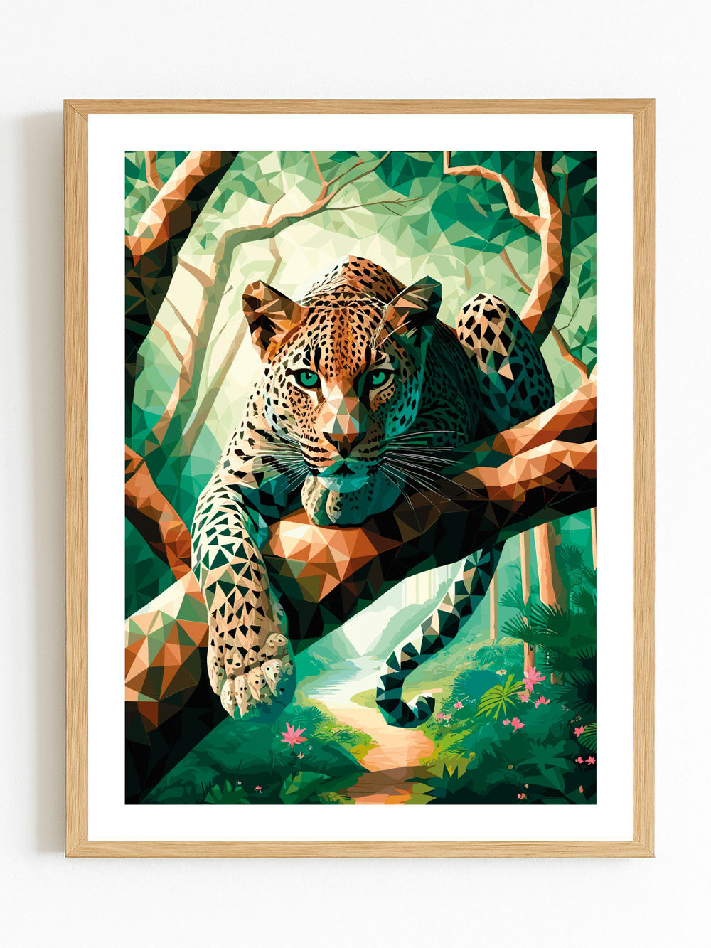 Leopard's Piercing Gaze Poster (30 x 40 cm)