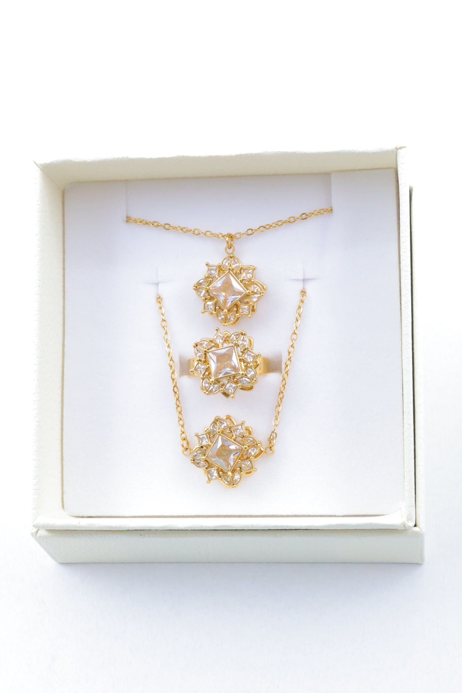 Set di gioielli con scatola in acciaio inossidabile - E736EB