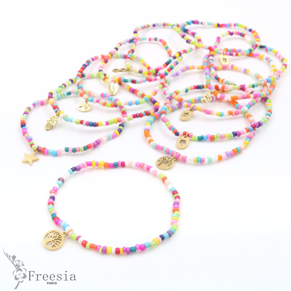 Bracelet perles de rocaille - 10240