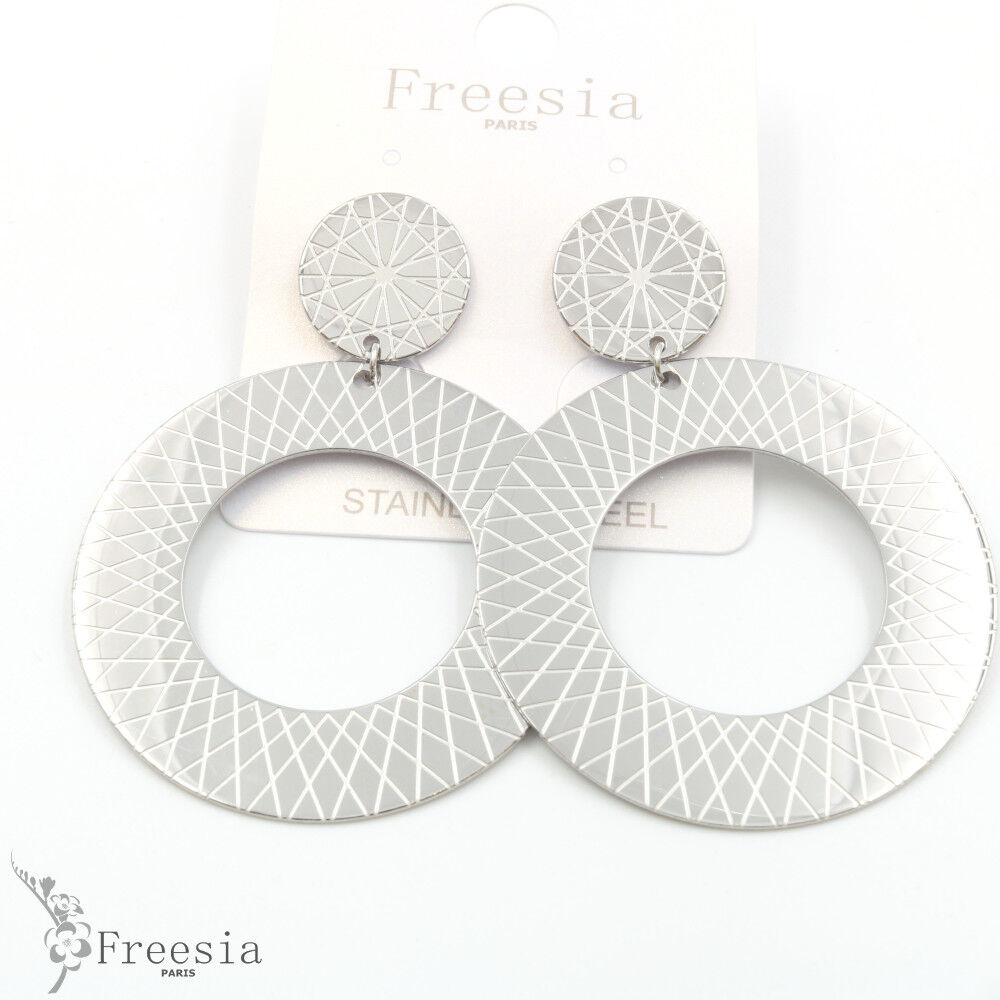 Boucles d'oreilles acier - 10303