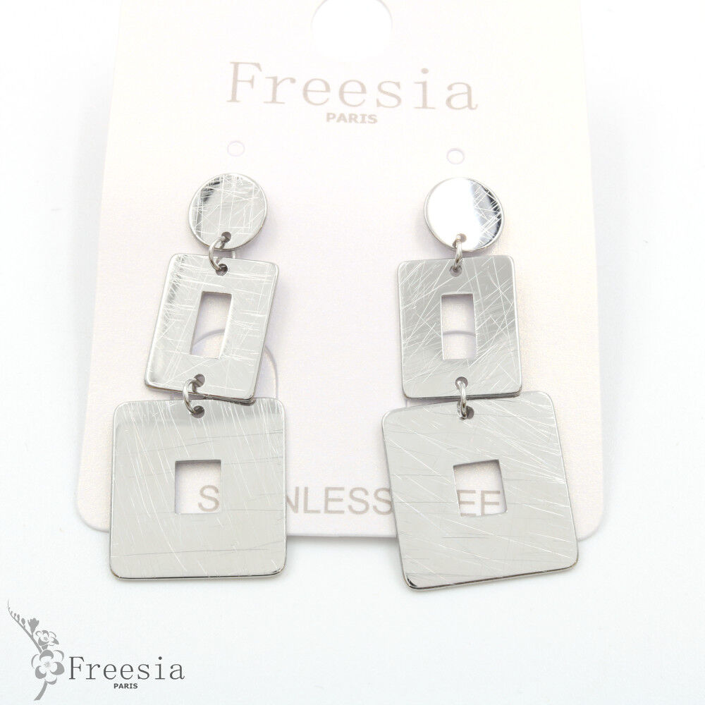 Boucles d'oreilles acier - 10308