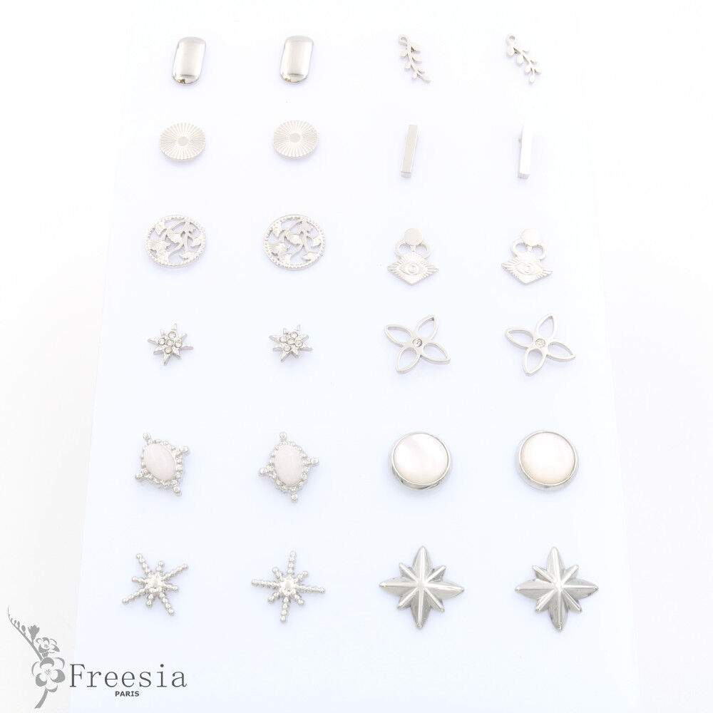 Boucles d'oreilles acier - 10330