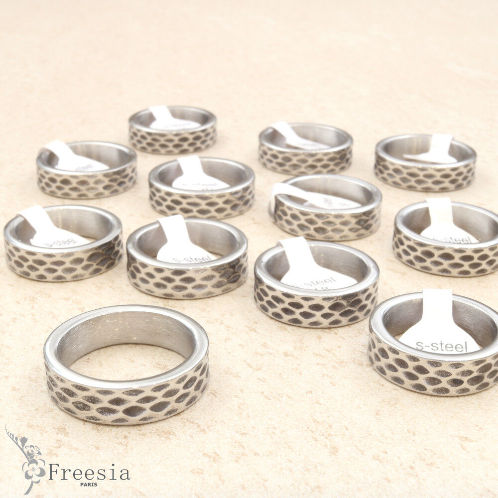 Bague homme acier - 10427