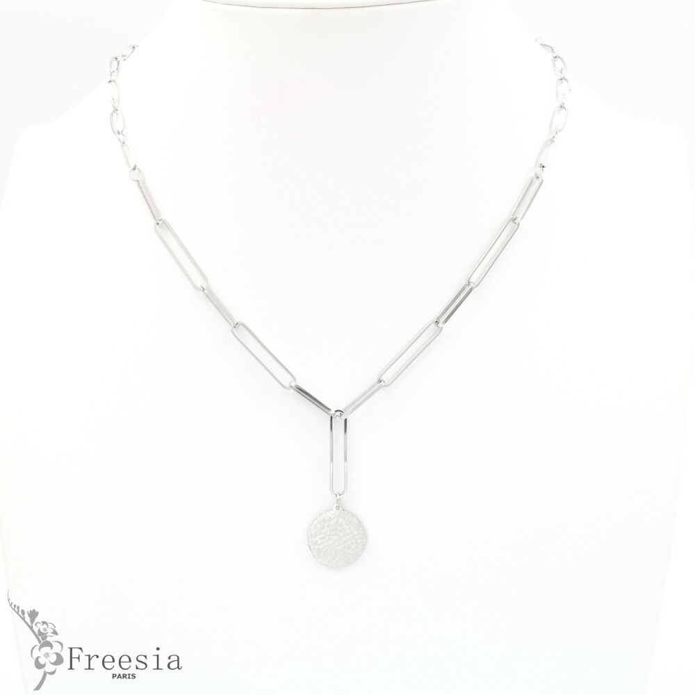 Collier acier große maille - 11136