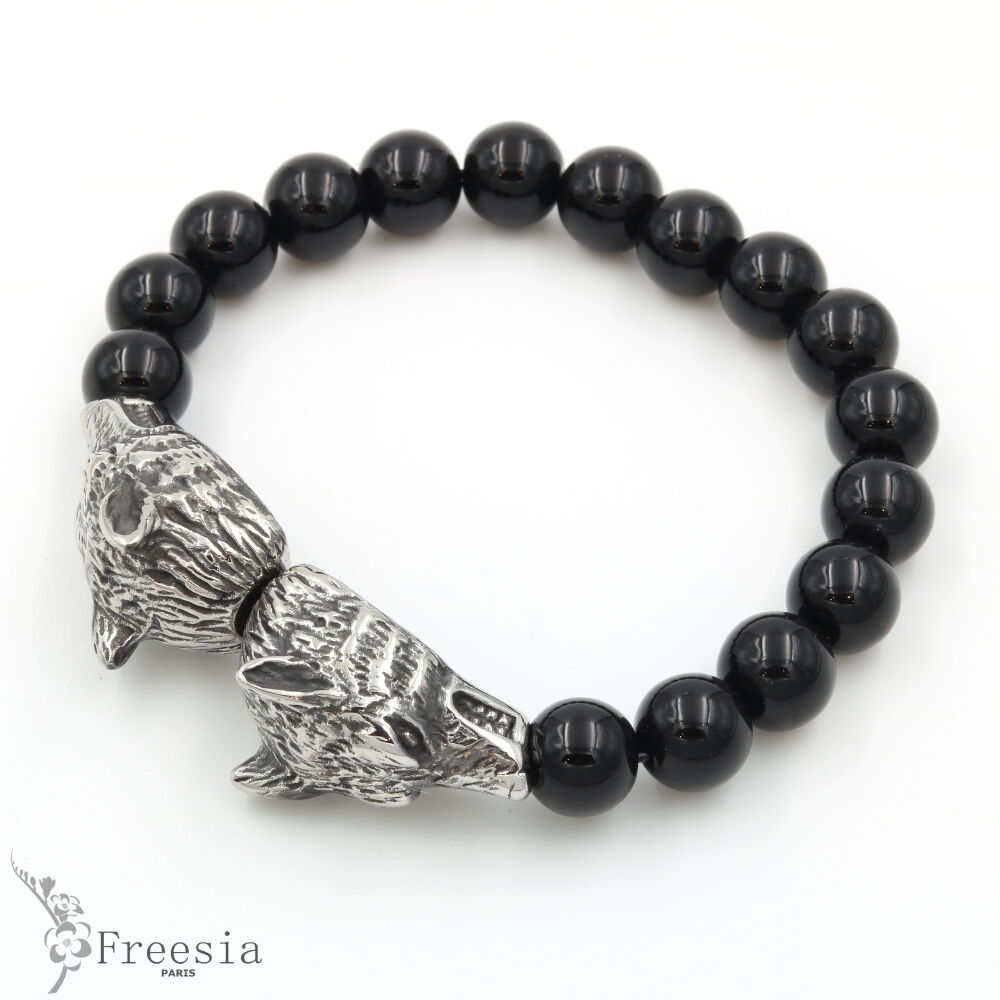 Herrenarmband aus Achat - 11251