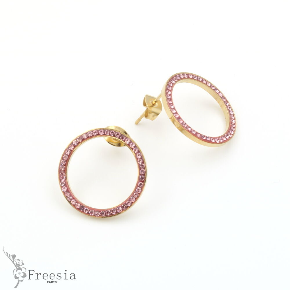 Boucles d'oreilles acier - 11312