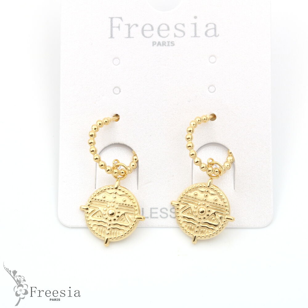 Boucles d'oreilles acier - 11335