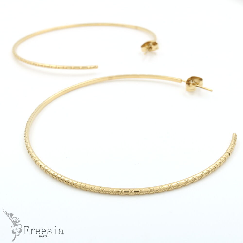 Boucles d'oreilles acier - 11354