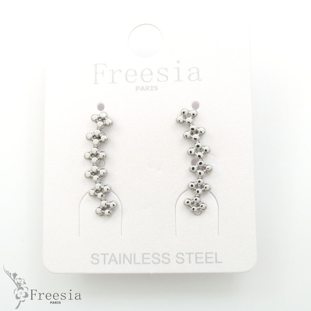Boucles d'oreilles acier - 11396
