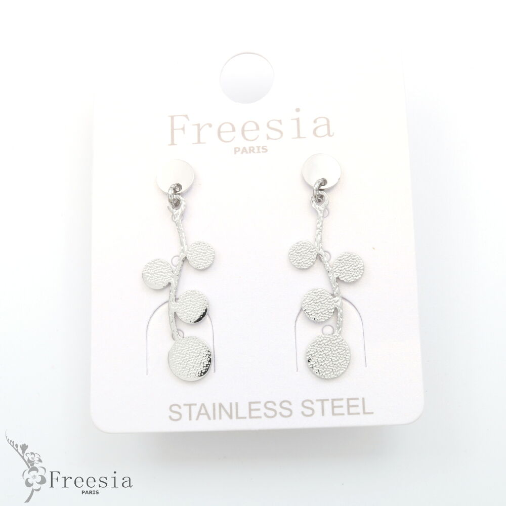 Boucles d'oreilles acier - 11398