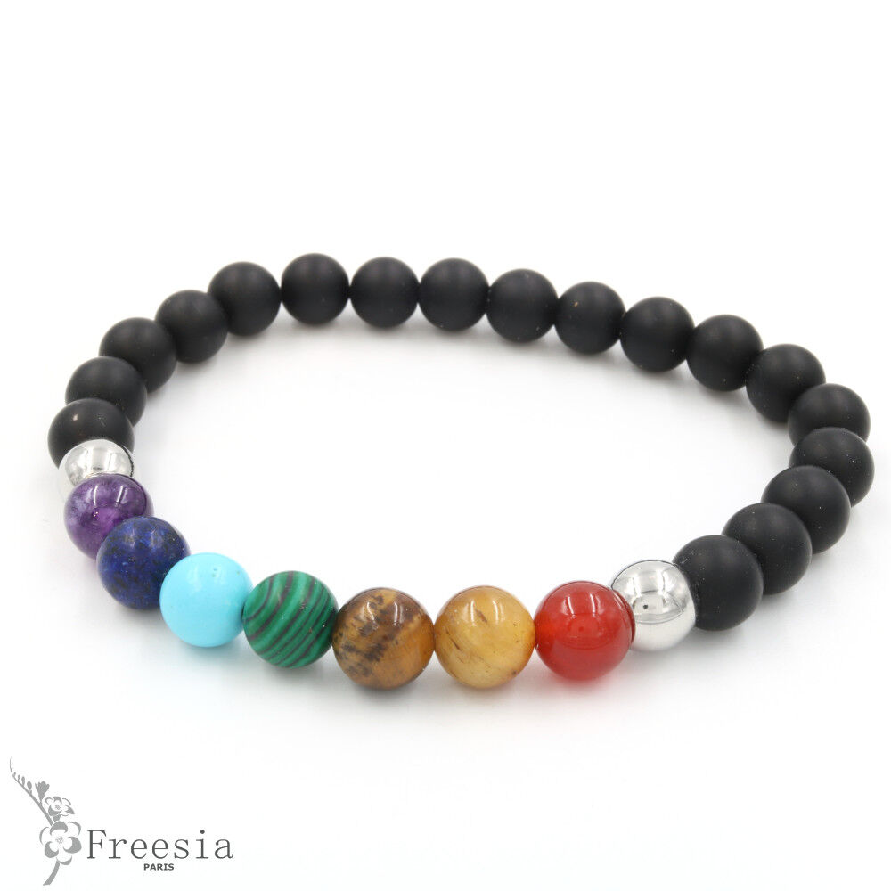 Pulsera hombre pierre naturalle et acier - 11614