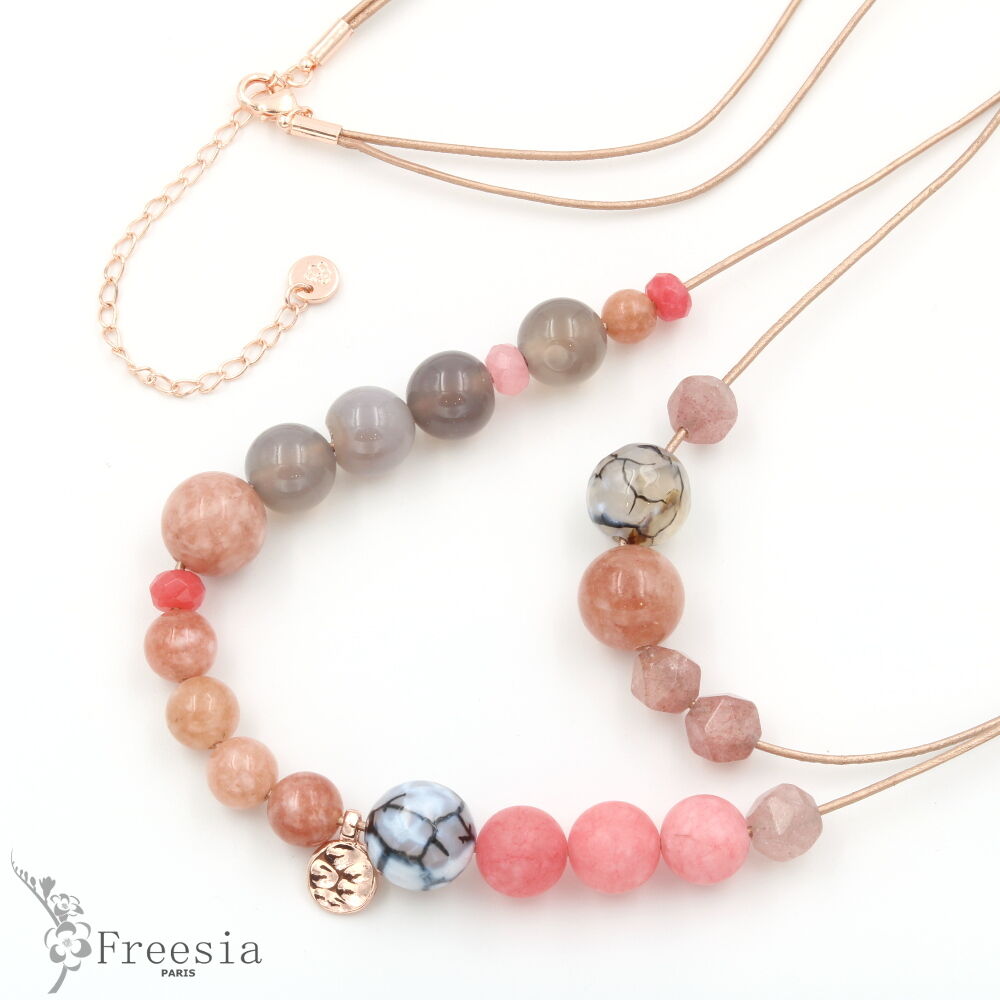 Sautoir Double Pierre Naturelle - 12121