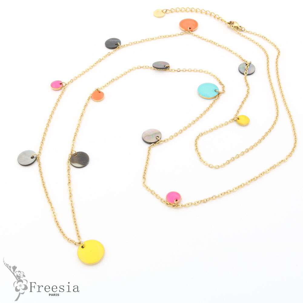 Sautoir acier laqué - 12136