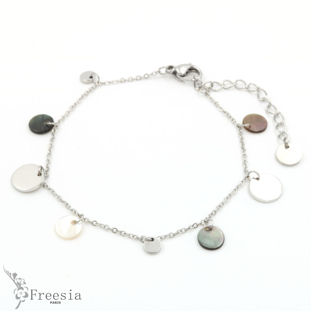 Armband aus Acier und Perlmutt – 12246