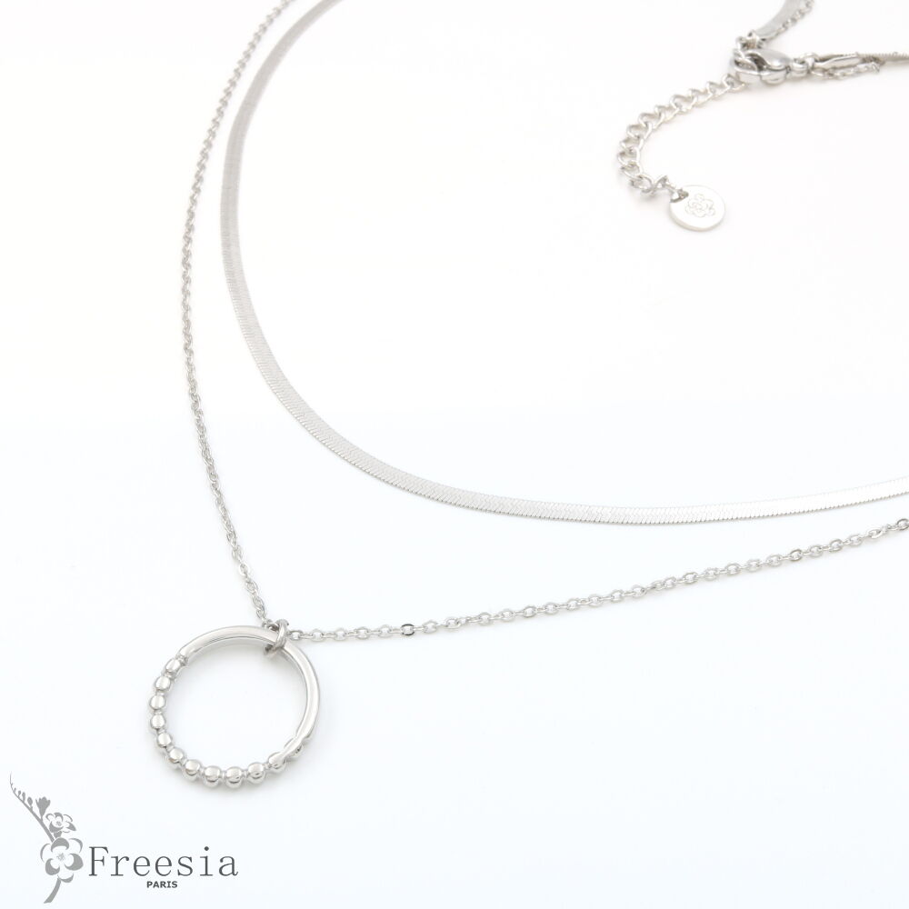 Collier acier multi-rangs - 13105