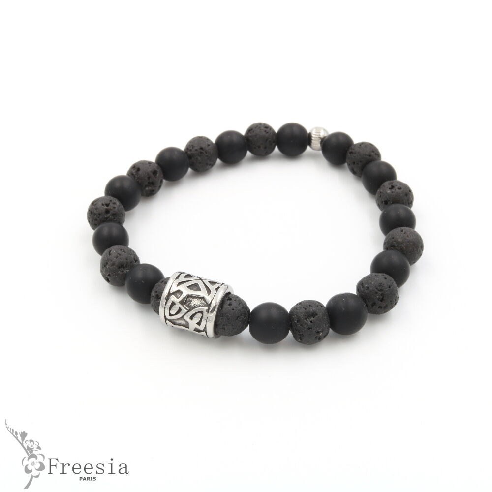 Herrenarmband aus Achat - 1323107