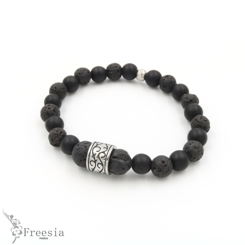 Herrenarmband aus Achat - 1323108