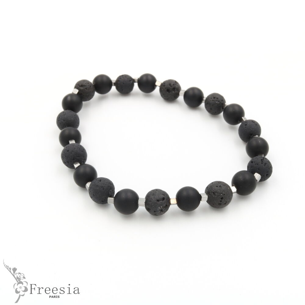 Herrenarmband aus Achat - 13237