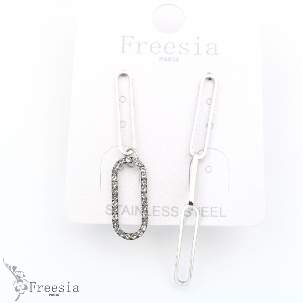 Boucles d'oreilles acier - 13304