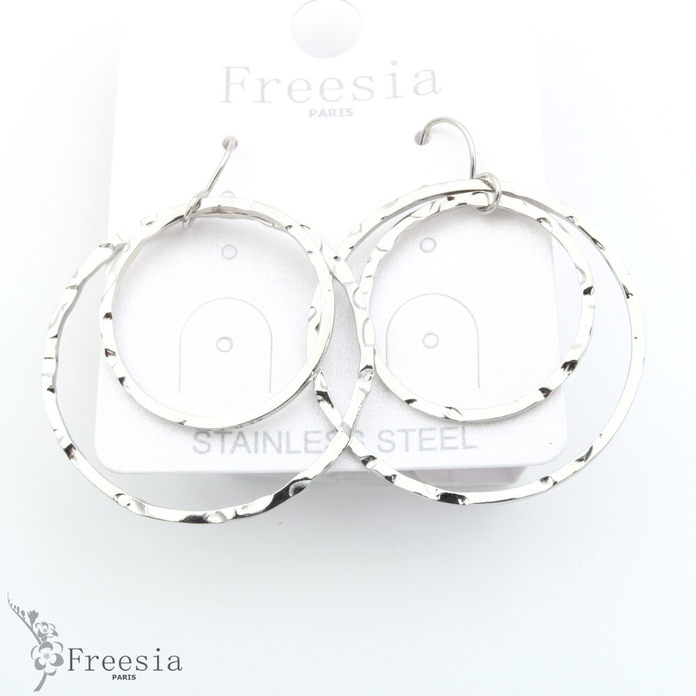 Boucles d'oreilles acier - 13307