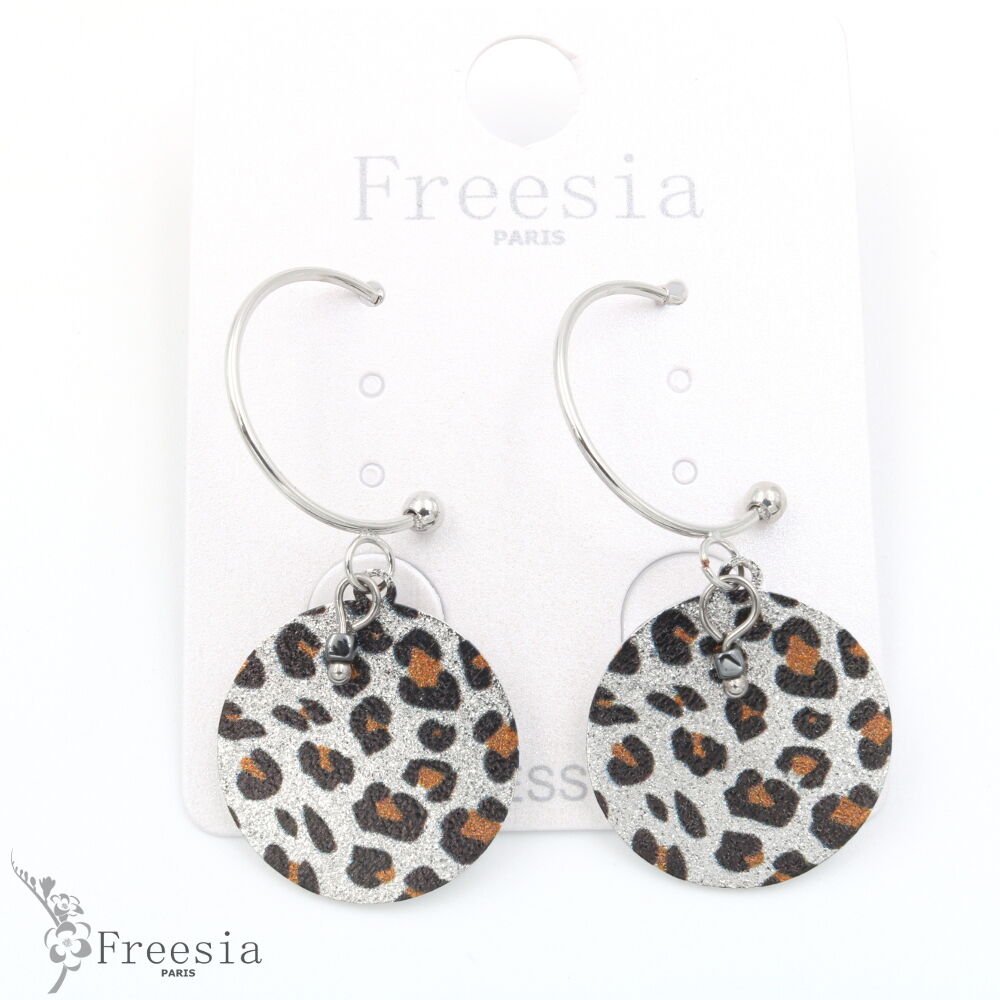 Boucles d'oreilles acier imprimé – 13312
