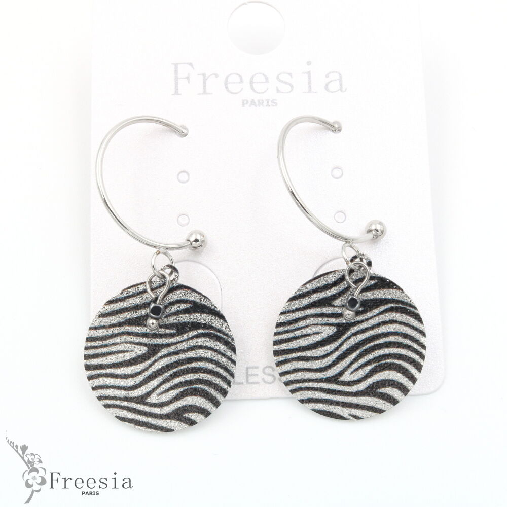 Boucles d'oreilles acier imprimé – 13314